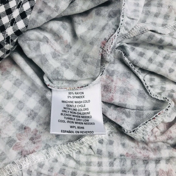 Style Co 3/4 Bell Sleeve Slits Floral Blouse SZ XL - Picture 6 of 7